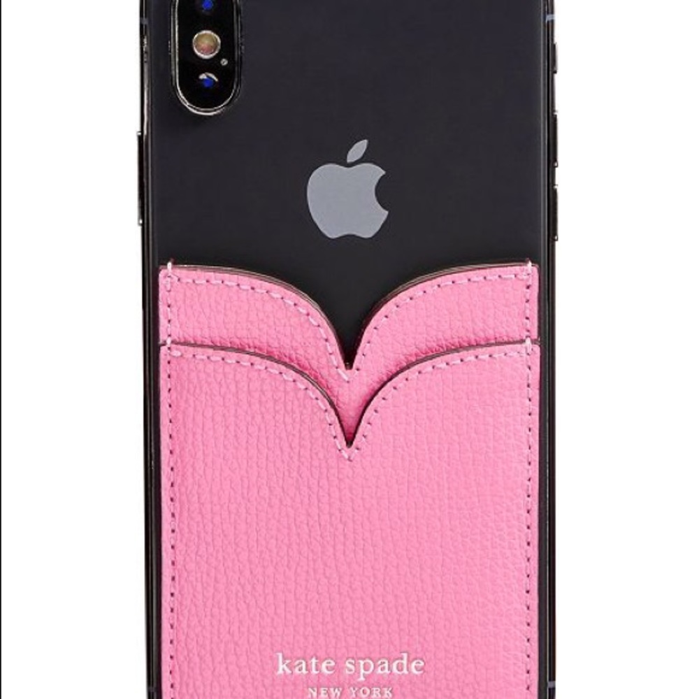 Kate Spade Pink Leather Phone Pocket NEW - Picture 2 of 2